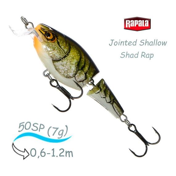 Воблер RAPALA Jointed Shallow Shad Rap 05, CW, Цвет: CW, Вес гр: 7, Длина, мм: 50 мм, фото 