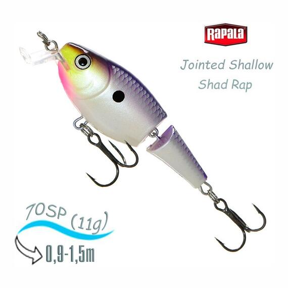 Воблер RAPALA Jointed Shallow Shad Rap 07, PDS, Цвет: PDS, Вес гр: 11, Длина, мм: 70 мм, фото 