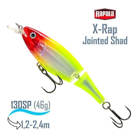 Воблер RAPALA X-Rap Jointed Shad 13, CLN, Цвет: CLN, Вес гр: 46, Длина, мм: 130 мм, фото 