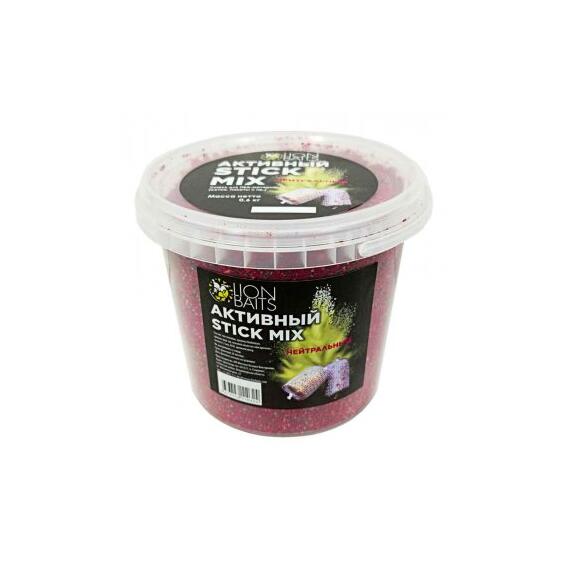 Lion baits Stick mix Активный "Нейтральный" ведро 600 гр, Вкус: Нейтральный, фото 