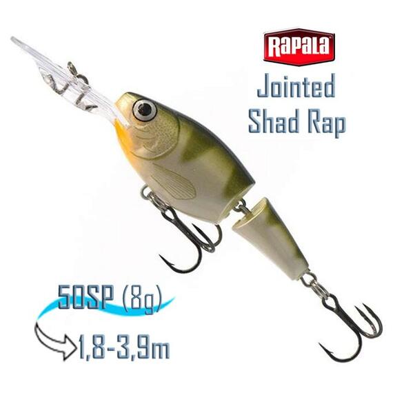 Воблер RAPALA Jointed Shad Rap 05, YP, Цвет: YP, фото 