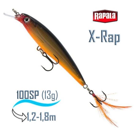 Воблер RAPALA X-Rap 10, G, Цвет: G, Вес гр: 13, Длина, мм: 100 мм, фото 