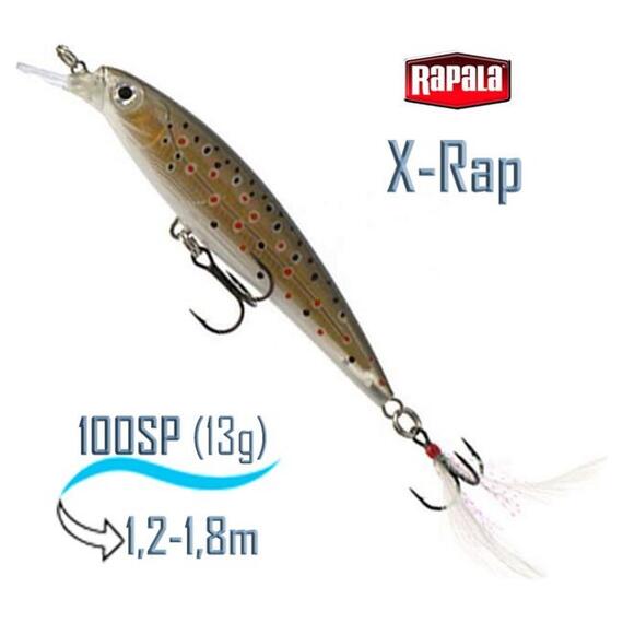 Воблер RAPALA X-Rap 10, TR, Цвет: TR, Вес гр: 13, Длина, мм: 100 мм, фото 