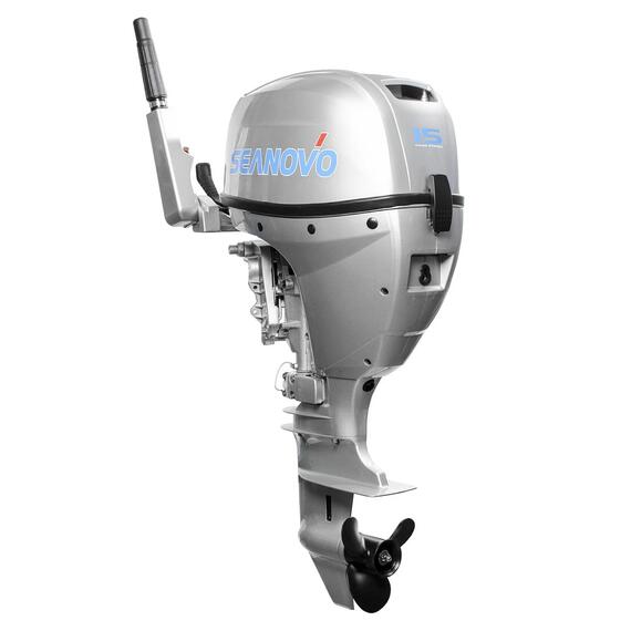 Лодочный мотор Seanovo SN EF 15 HES Enduro (аналог 20 лс, инжектор, румпель,э/стартер, S-нога), фото 