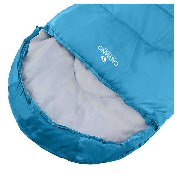 Спальный мешок ACAMPER BERGEN 300г/м2 небесно-голубой, фото , изображение 2