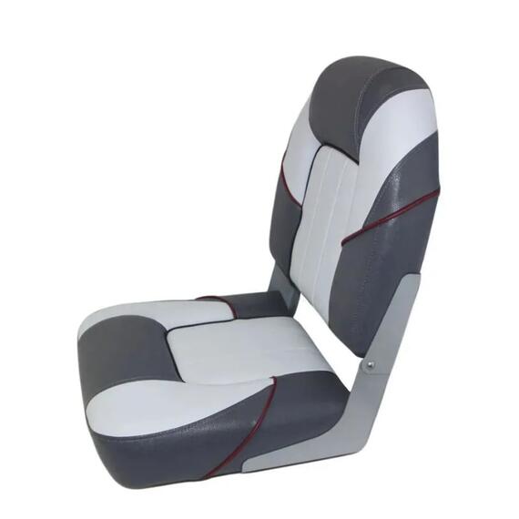 Кресло складное Патриот Люкс, черный/темно-серый/светло-серый/вишневый кант, фото , изображение 2