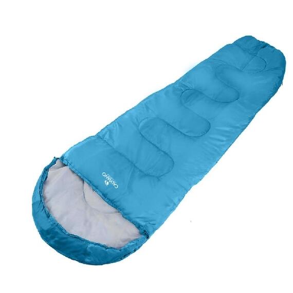 Спальный мешок ACAMPER BERGEN 300г/м2 небесно-голубой, фото 