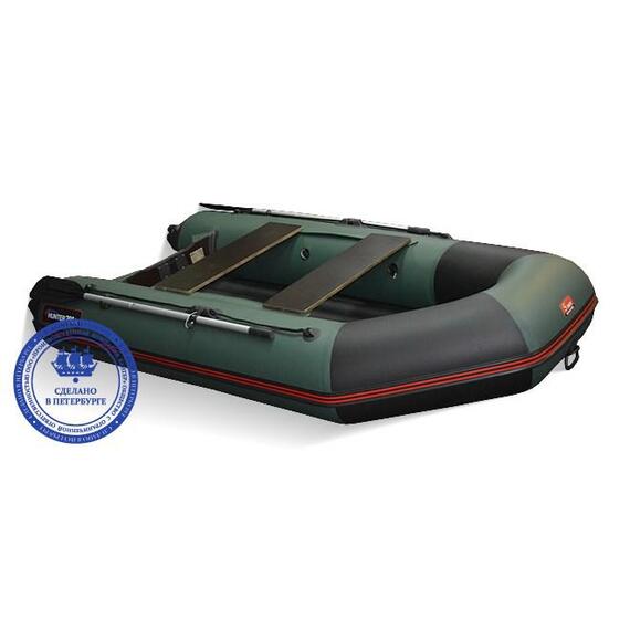 Надувная лодка Хантер 290 ЛКА зеленый, фото 