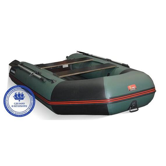 Надувная лодка Хантер 290 ЛКА зеленый, фото , изображение 3