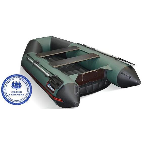 Надувная лодка Хантер 290 ЛКА зеленый, фото , изображение 4