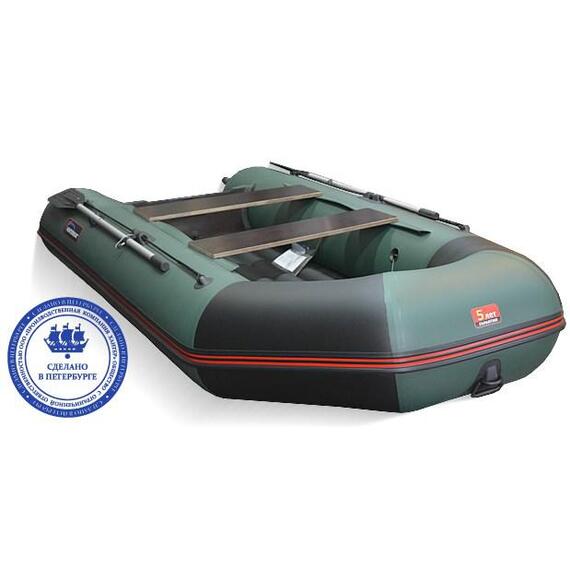 Надувная лодка Хантер 320 ЛКА зеленый, фото , изображение 4