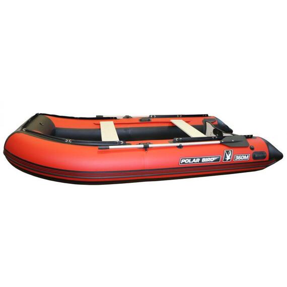 Надувная лодка Polar Bird 360M NEW Merlin Кречет (стеклокомпозит)черный красный, Цвет: черный/красный, фото , изображение 3