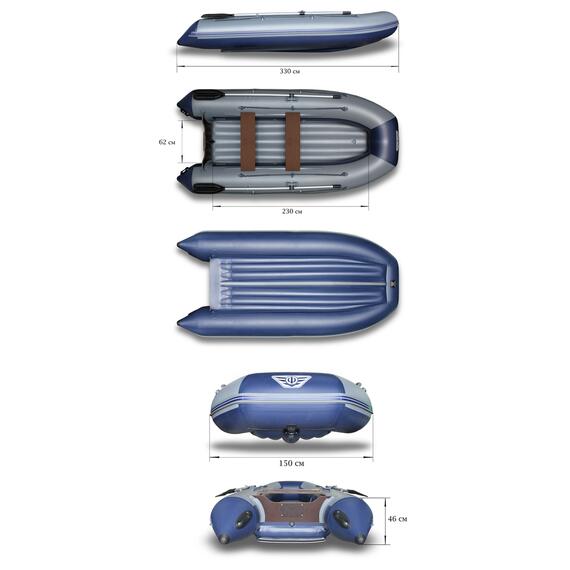 Надувная лодка Флагман 330U, фото , изображение 2