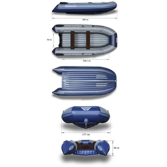 Надувная лодка Флагман 380, фото , изображение 2