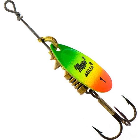 Блесна Mepps Aglia Fluo 2 OR/TIGER 4,5g (D17), фото 