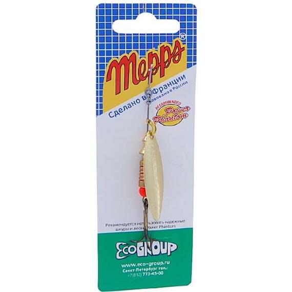 Блесна Mepps Aglia Long 3 OR золото 11,5g (E42), фото , изображение 3