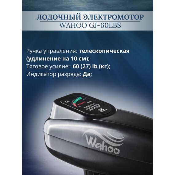Лодочный электромотор Wahoo GJ-60lbs, фото , изображение 2