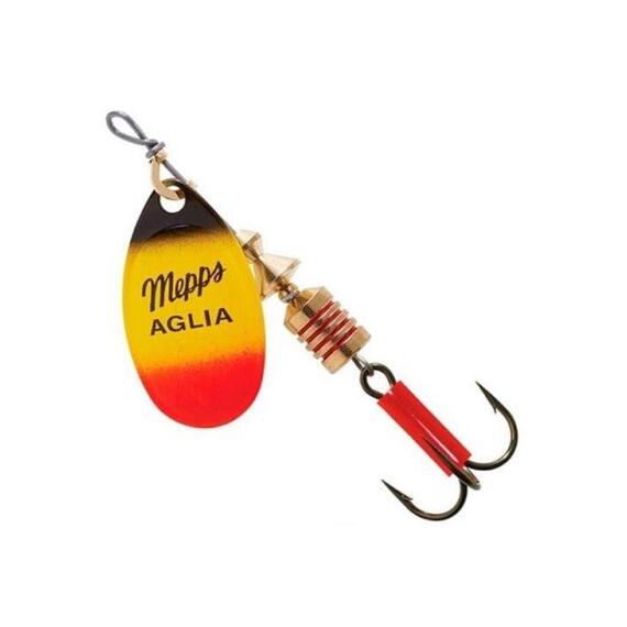 Блесна Mepps Aglia Fluo 3 Furia черный/желтый/красный 6,5g (E19), фото 