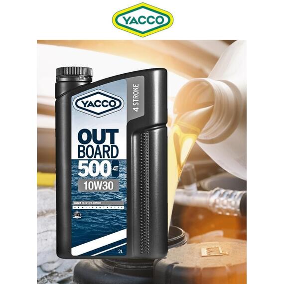 Масло моторное Yacco 4T outboard 500 10W-30 полусинтетика 2л, фото 