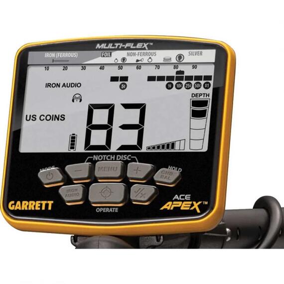 Металлоискатель Garrett ACE Apex 8.5X11 с беспроводными наушниками, фото , изображение 3