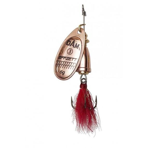 Блесна вращающаяся DAM FZ Executor Dressed Spinner #4 8g S Copper, фото 