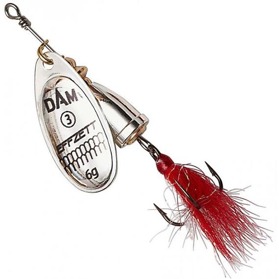 Блесна вращающаяся DAM FZ Executor Dressed Spinner #2 4g S Silver, фото 