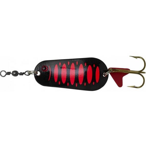Блесна колебающаяся DAM FZ Standard Spoon 5.5cm 22g S Fluo Red/Black Uv, фото 