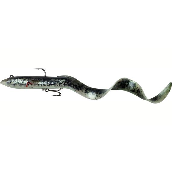 Приманка мягкая SAVAGE GEAR 4D Real Eel 20cm 38g S Black/Green/Pearl Php, фото 
