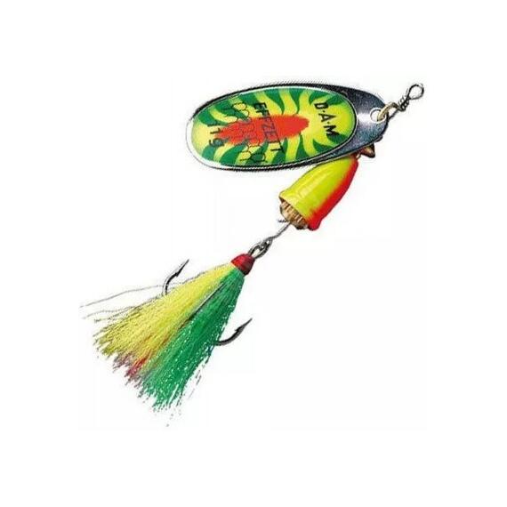 Блесна вращающаяся DAM FZ Executor Dressed Spinner #4 8g S Fireshark, фото 