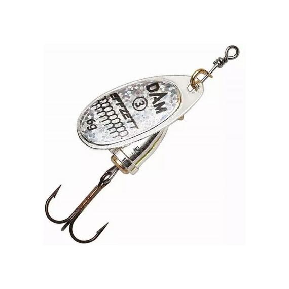 Блесна вращающаяся DAM FZ Executor Spinner #3 6g S Reflex Silver, фото 