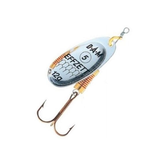 Блесна вращающаяся DAM FZ Standard Spinner #4 10g S Silver, фото 