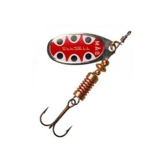 Блесна вращающаяся DAM FZ Standard Spinner #3 6g S Silver Black Dot, фото 