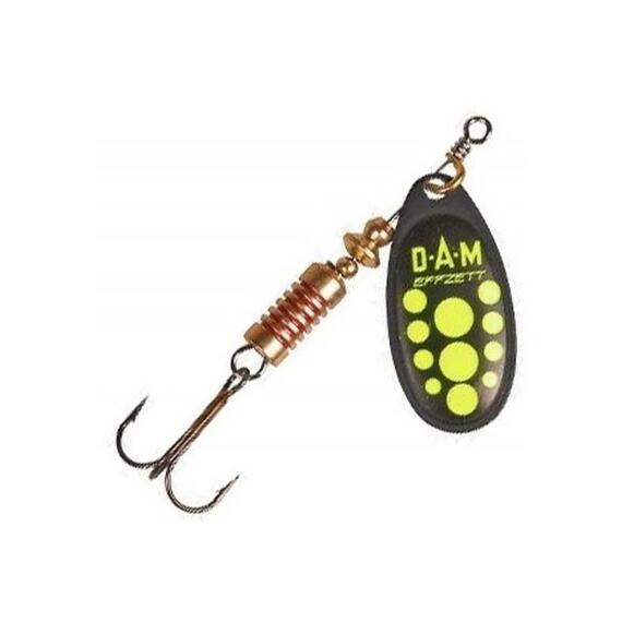 Блесна вращающаяся DAM FZ Standard Spinner #4 10g S Black Yellow, фото 