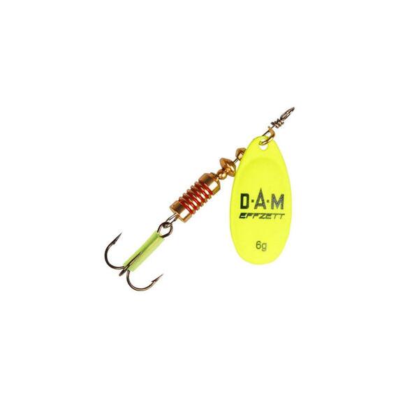 Блесна вращающаяся DAM FZ Fluo Spinner #4 10g S Yellow, фото 