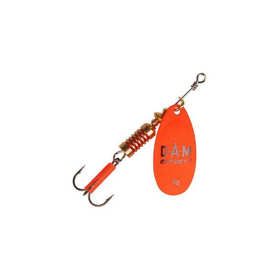Блесна вращающаяся DAM FZ Fluo Spinner #3 6g S Orange, фото 