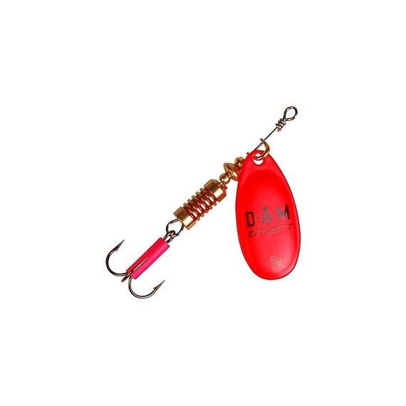 Блесна вращающаяся DAM FZ Fluo Spinner #1 3g S Red, фото 