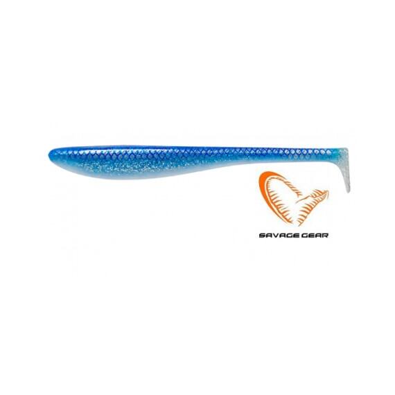 Приманка SAVAGE GEAR Monster Shad 22cm 60g Blue Silver UV 2pcs, фото 