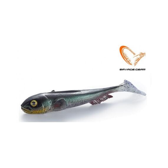 Приманка мягкая SAVAGE GEAR 3D Goby Shad 20cm 60g Green/Silver 2pcs Blister, фото 