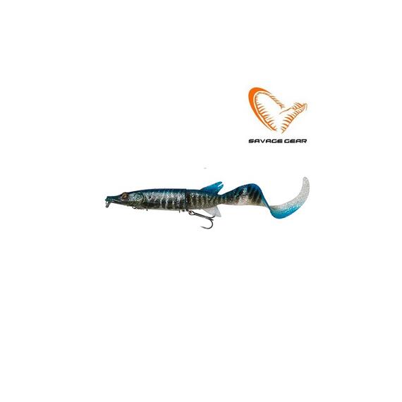Приманка SAVAGE GEAR 3D Hybrid Pike 17cm 47g Slow Sink Blue Uv, фото 