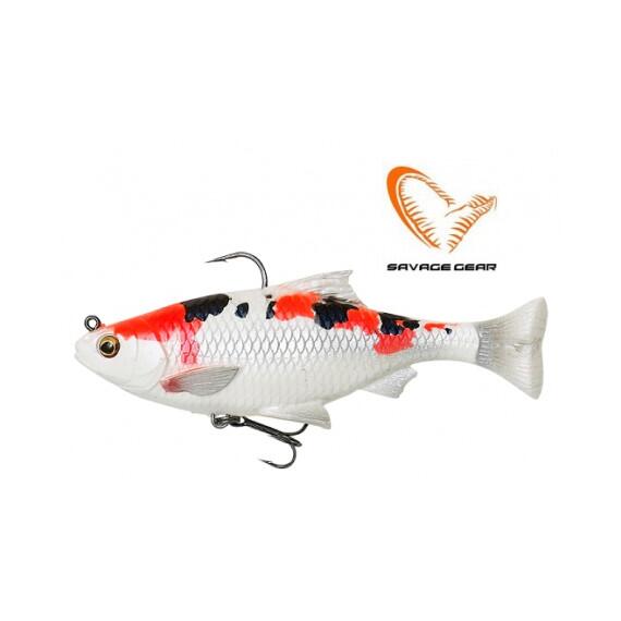 Приманка мягкая SAVAGE GEAR 3D Roach Pulsetail 10cm 17.5g S Koi 2pcs, фото 