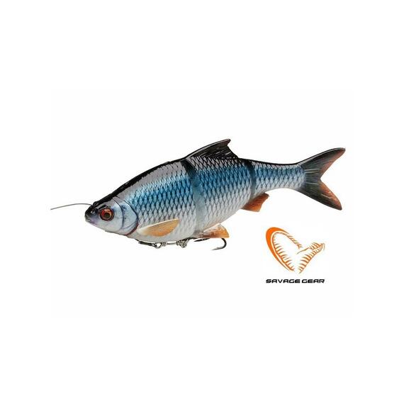 Приманка мягкая SAVAGE GEAR 4D Line Thru Roach 18cm 80g SS Roach, фото 