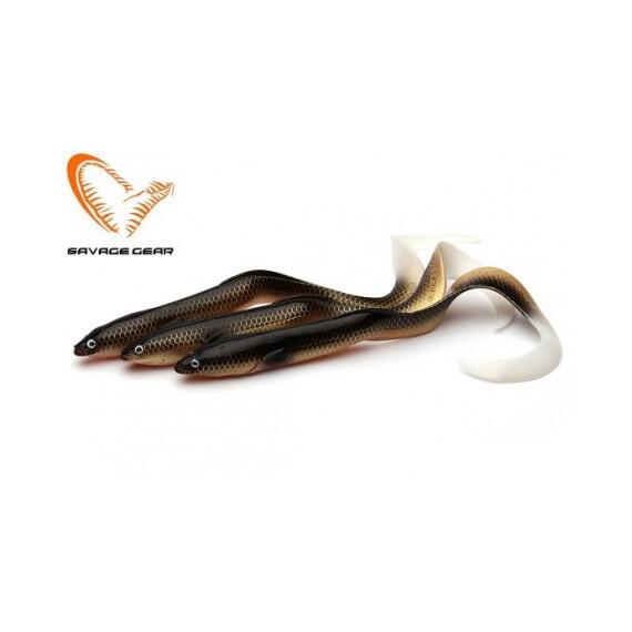Приманка мягкая SAVAGE GEAR LB Real EEL 15cm 12g Dirty Eel 3pcs Blister, фото 