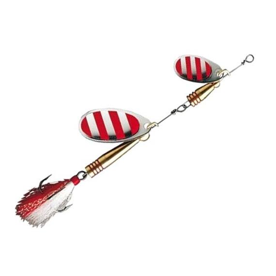 Блесна вращающаяся DAM FZ Tandem Spinner #2 & #4 14g S Stripe, фото 