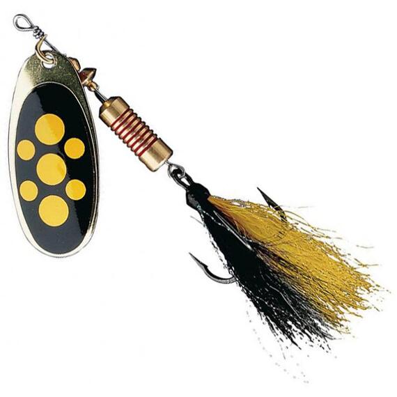 Блесна вращающаяся DAM FZ Standard Dressed Spinner #4 10g S Blacky, фото 