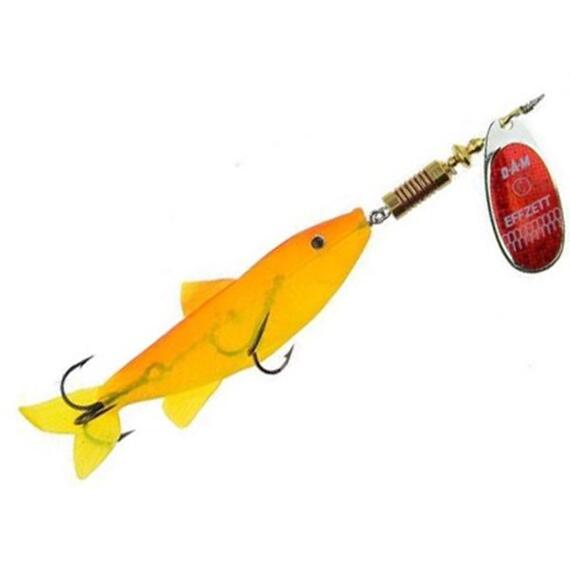 Блесна вращающаяся DAM FZ SPINNER MINNOW Red/Orange 7g , фото 