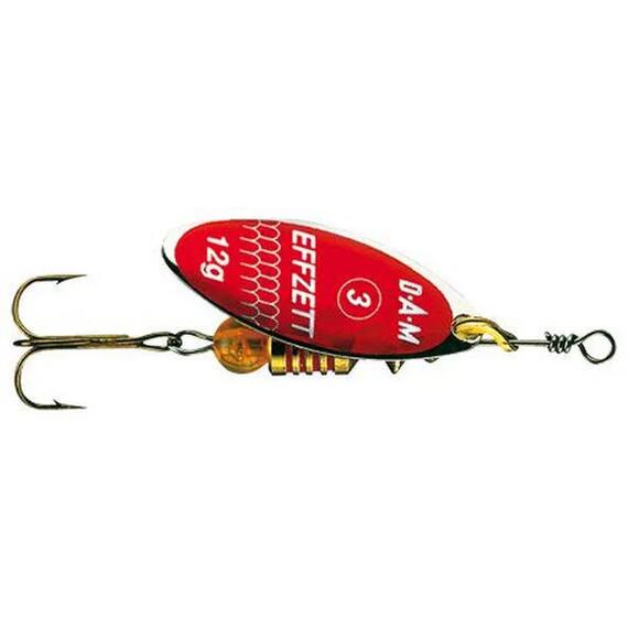 Блесна вращающаяся DAM FZ Predator Spinner #3 12g S Reflex Red, фото 