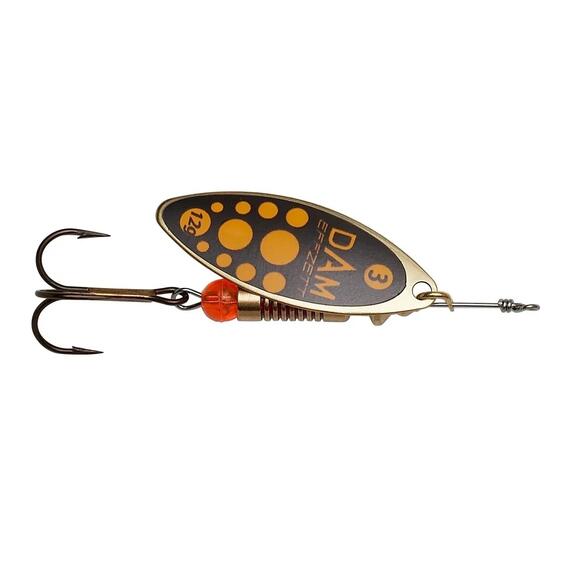 Блесна вращающаяся DAM FZ Predator Spinner #1 4g S Blacky, фото 