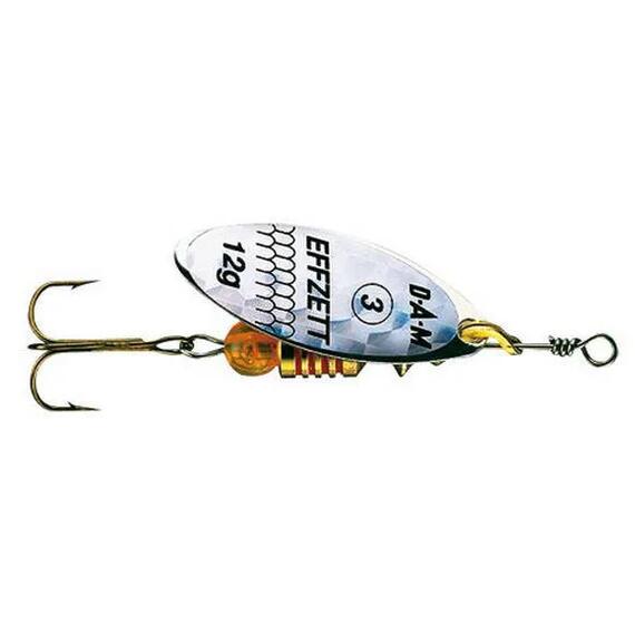 Блесна вращающаяся DAM FZ Predator Spinner #0 3g S Reflex Silver, фото 