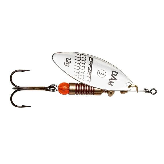 Блесна вращающаяся DAM FZ Predator Spinner #0 3g S Silver, фото 
