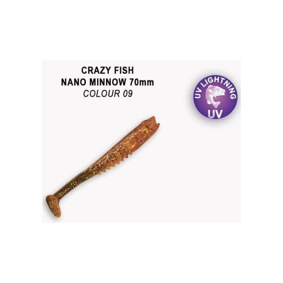 Мягкая приманка CRAZY FISH Nano Minnow 2.8" 53-70-9-7, фото 